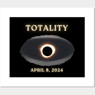 Totality April 4, 2024 Solar Eclipse Posters and Art